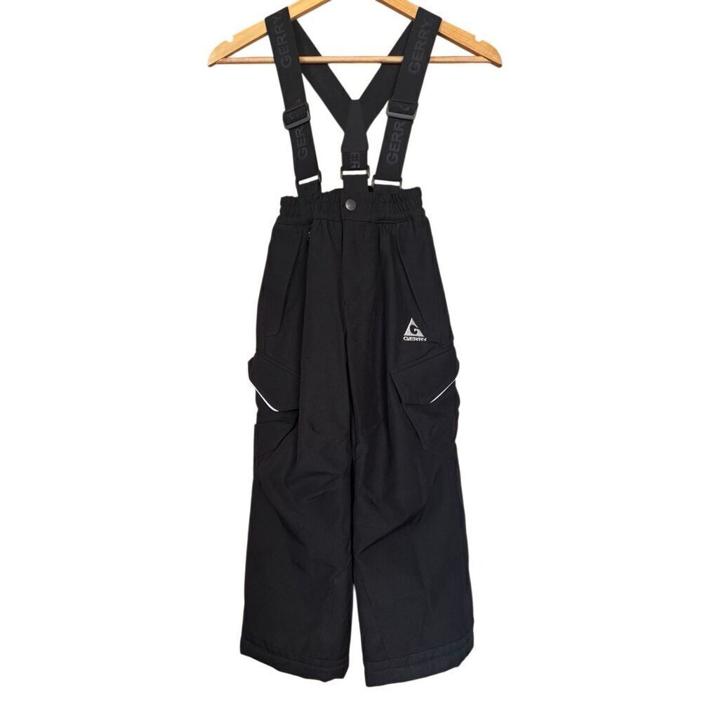 Gerry Youth Boys' Performance Snow Pant with Removable Suspenders Black XS 5/6